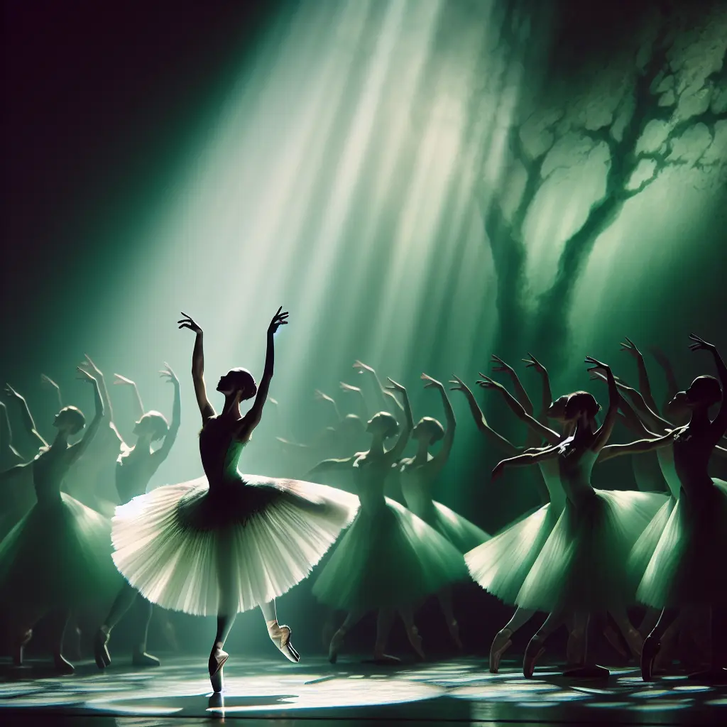 Dancers performing ballet